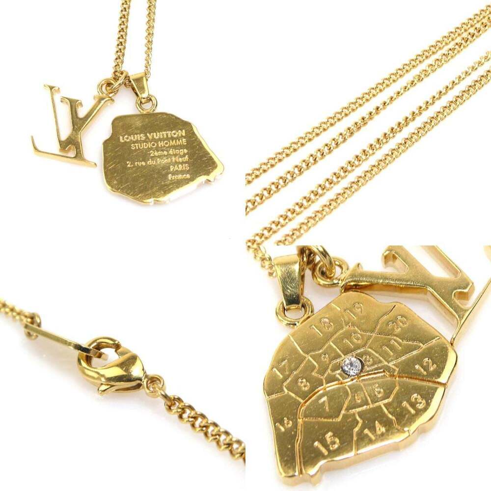 LOUIS VUITTON Gold Necklace - Picture 3 of 5